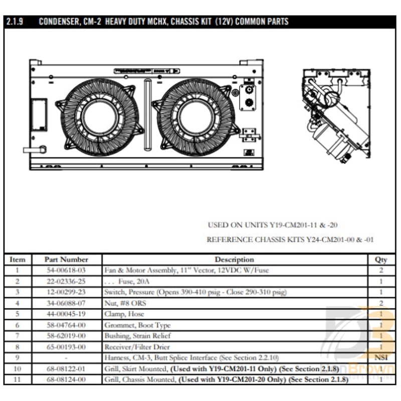SWITCH,PRESSURE HIGH (390-410 / 290-310) 12-00299-23 Y25-00232-14