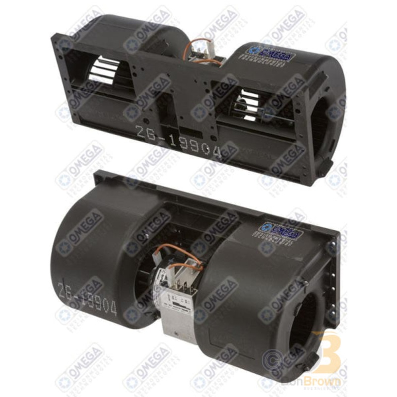 BLOWER ASSEMBLY 12V SPAL W/3 SPEED RESISTOR 26-19904