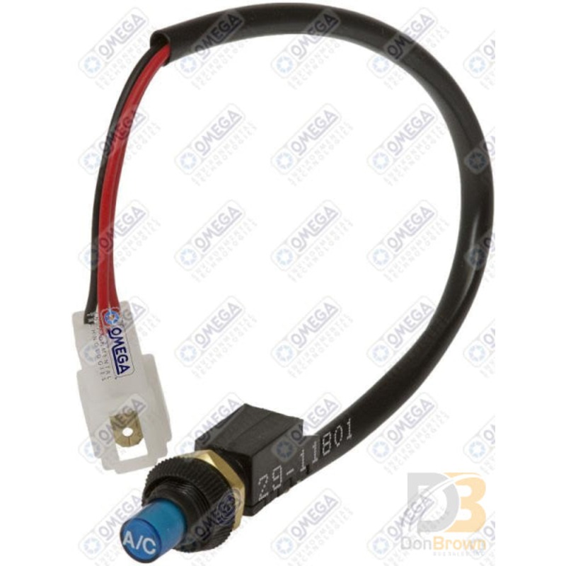 SWITCH A/C UNIVERSAL ROUND BLUE LENS PLASTIC BODY 29-11801