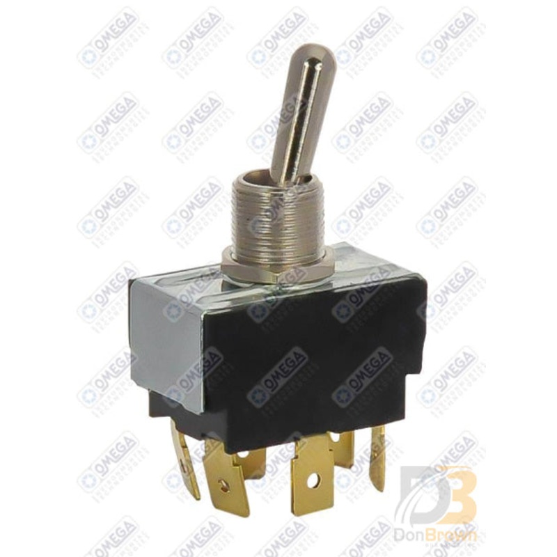 SWITCH TOGGLE DPDT RED DOT 71R0200 29-R0200