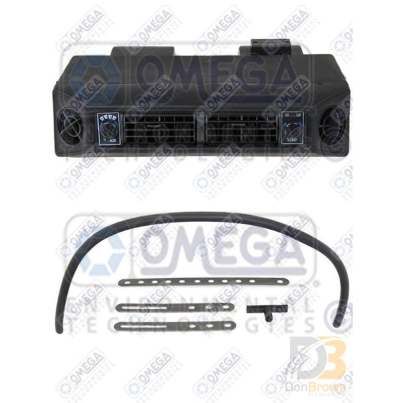 EVAPORATOR ASSEMBLY UNDER DASH  2 LOUVERS 2 GRILLES 12V 27-50027-AM