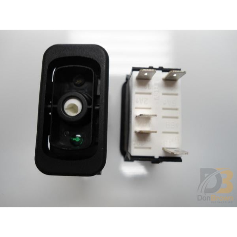 CB210531 Collins B SWITCH SPST ON-OFF GREEN BAR