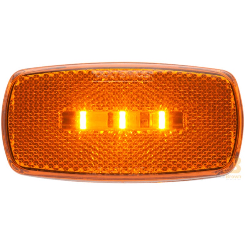 LED MARK LIGHT; OVAL; AMBER; 3 WIRE; W/ TURN 08-008-108 MCL32ATB