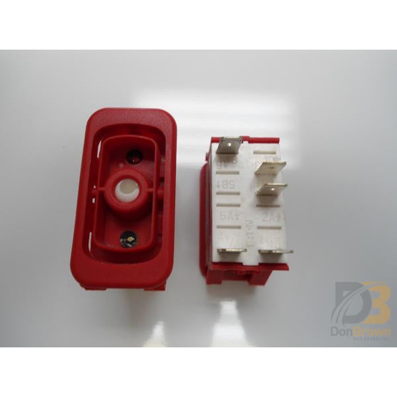 210523 Collins B SWITCH SPST ON-OFF RED BEZEL