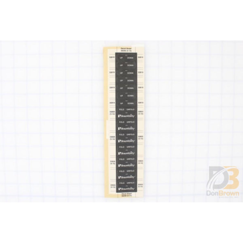 38290-1 DECAL SHEET HAND PENDANT