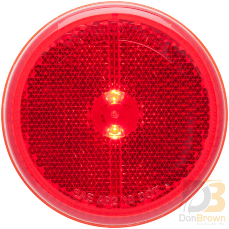 MCL59RB Red 2.5-in. marker/clearance light with reflex, grommet mount