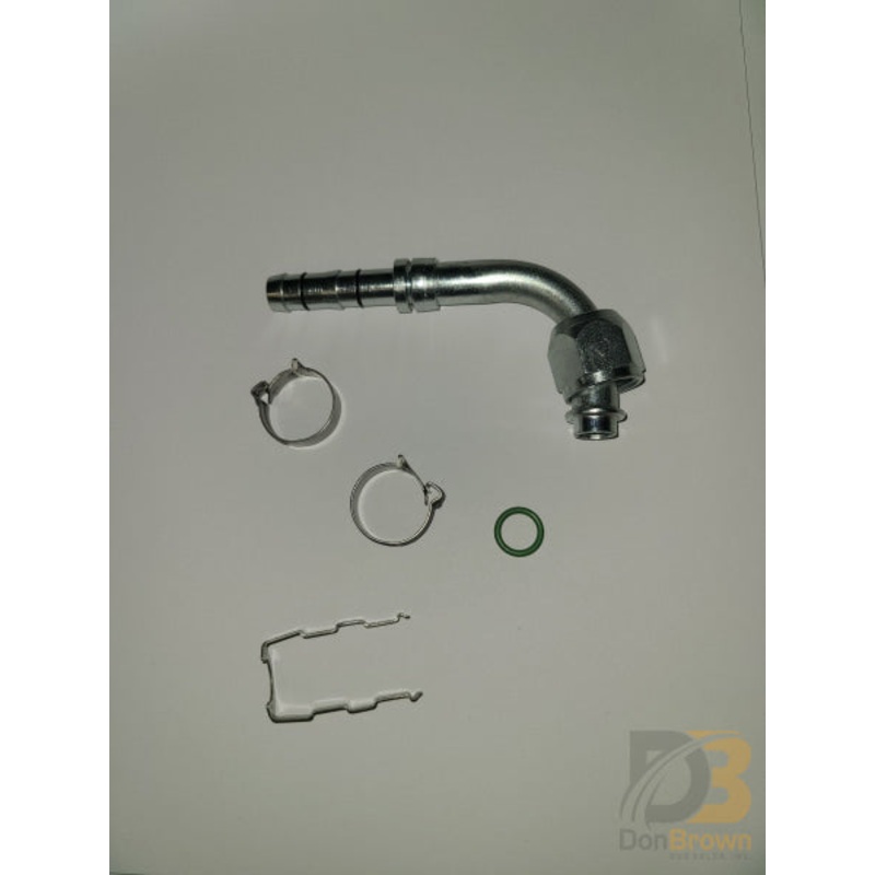 FTG-124-EZ Fitting, Clip, 90, 1/2 FO x #8 Hose, Aeroquip