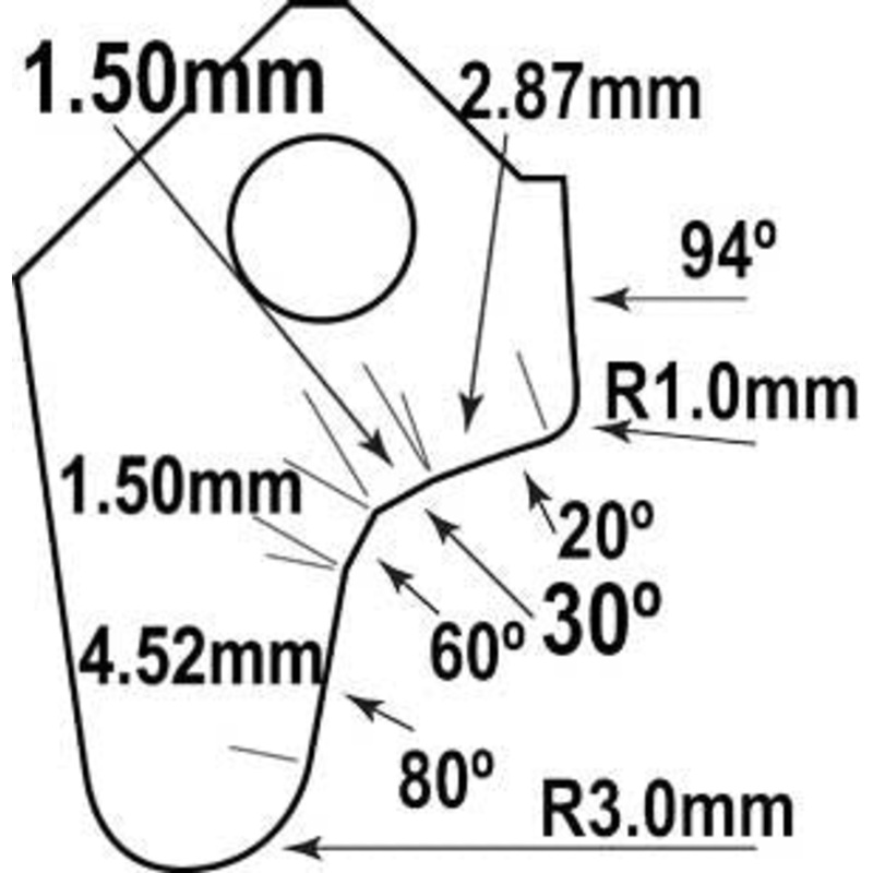 Black Smoke Series Seat Cutter Blade | BSS-3001