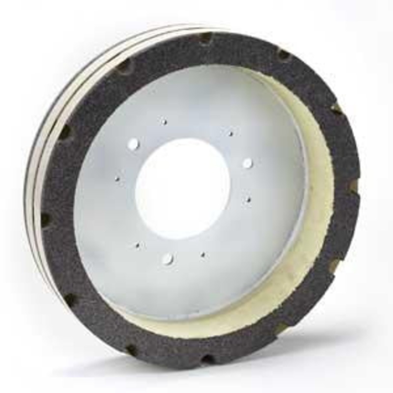 16 x 3 x 1.5 24 Grit Serrated Plate Resurfacer Wheel | GS-545BL
