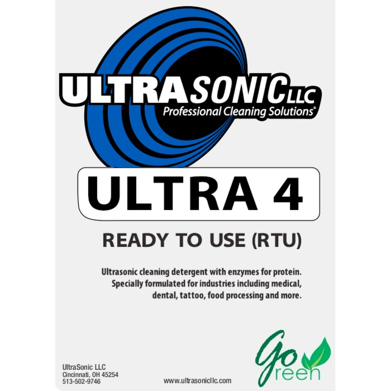 Ultra 4 Ready to Use (RTU) Ultrasonic Detergent