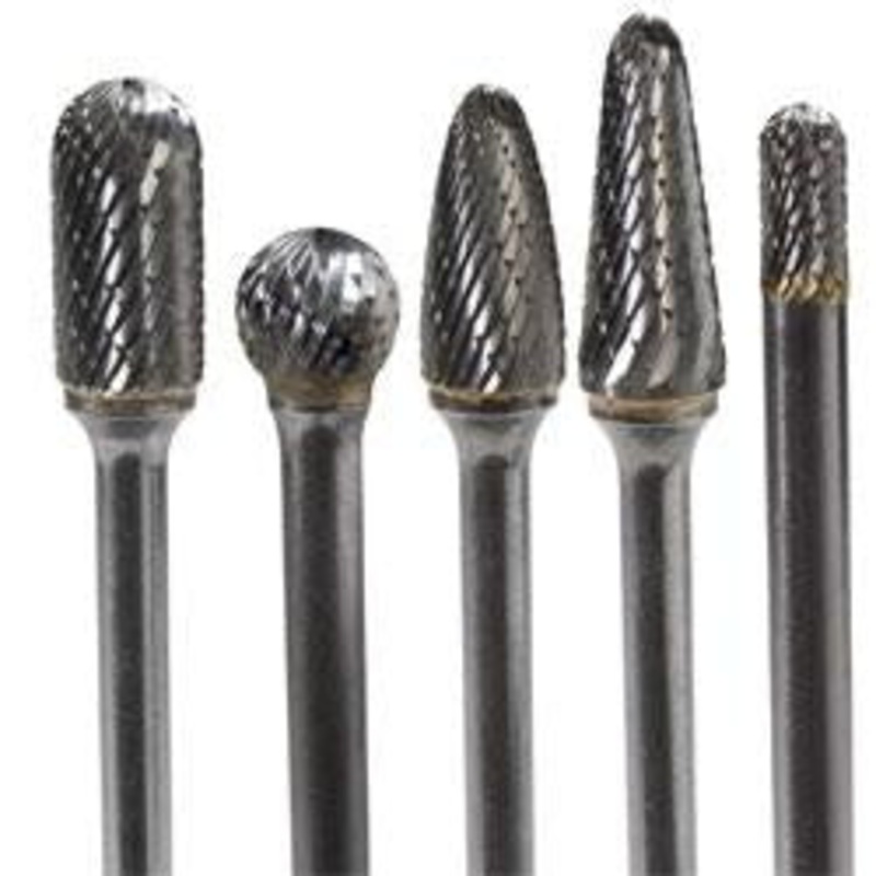 5 Pc. Set Double Cut Carbide Rotary Files | LFR-KIT