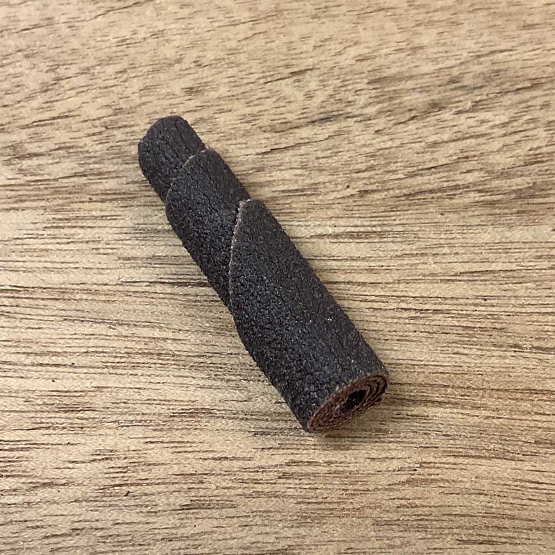 3/8 Dia. | 80 Grit | Half-Tapered Cartridge Rolls | 50 Pk. | HTR-375-80