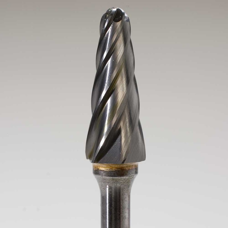 LAFR-121 | Open Fluted Carbide Rotary Files | 6L Shank
