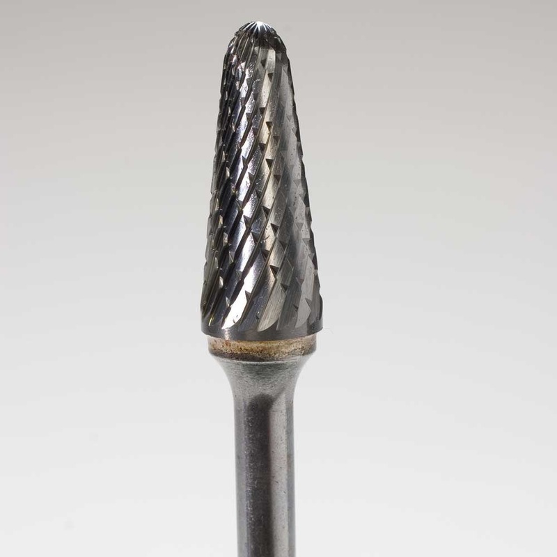 LFR-141C | Double Cut Carbide Rotary Files | 6L Shank