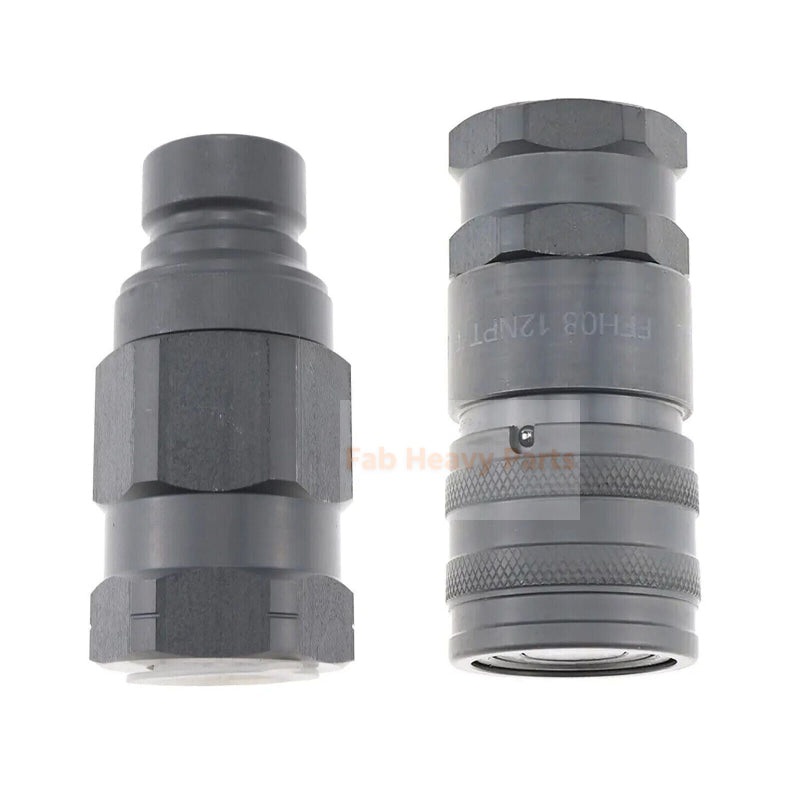 Male and Female 153-2995 153-2994 Flat Face Coupler For Caterpillar 1/2 Body