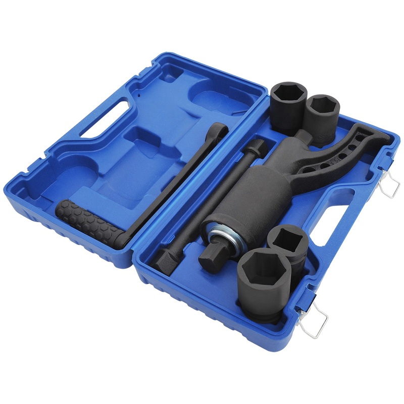 Heavy Duty Torque Multiplier Wrench Set Amplifier Lug Nut Remover 1:64 Labor Saving with Carrying Case
