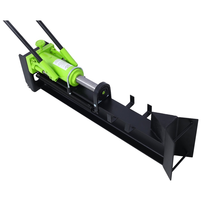 10 Ton Wood Cutter Manual 2 Speed Wheel Hydraulic with Horizontal Full Steel Beam