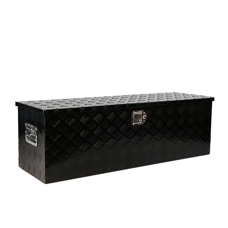48 Inch Truck Box Heavy Duty Aluminum Stripes Plated Tool Long Box with Lock and Key 4815.215.2
