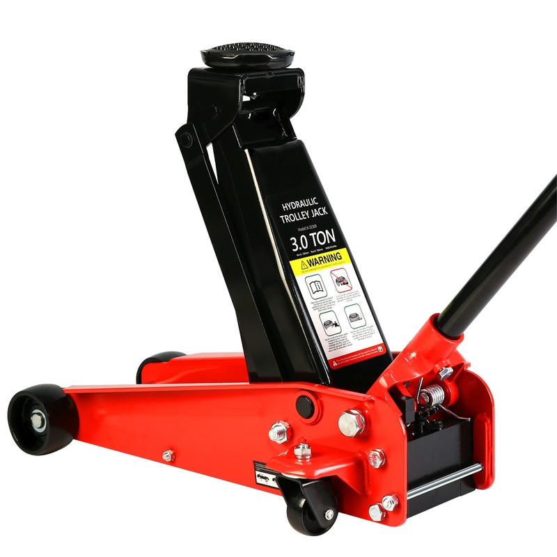 6,000 Lbs Hydraulic Trolley Low Profile and Steel Racing Floor Jack with Piston Quick Lift Pump Lifting Range 5.1-20