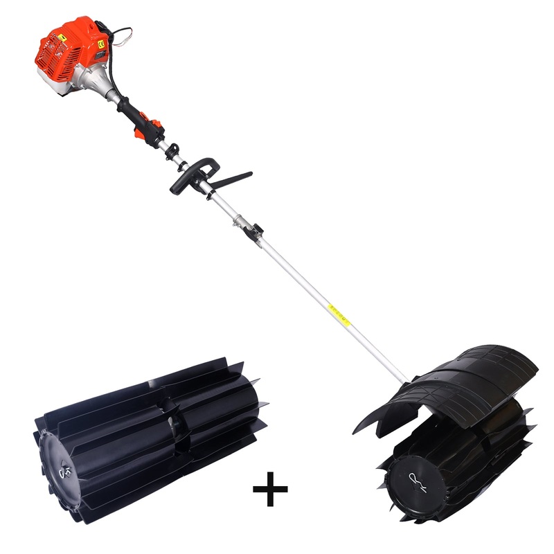 Snow Sweeper Gasoline Powered Paddle Pro 52CC 2 Stroke with 2 PCS Paddle 27.2×10.4 EPA