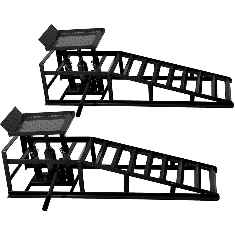 2 Pack Ramps Lifts Garage Hydraulic 5 Ton Automotive Repair Frame Lift–Black