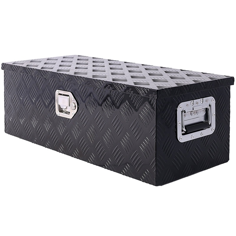 30 inch Truck Box Aluminum Tool Box Heavy Duty w/Lock Keys–Black