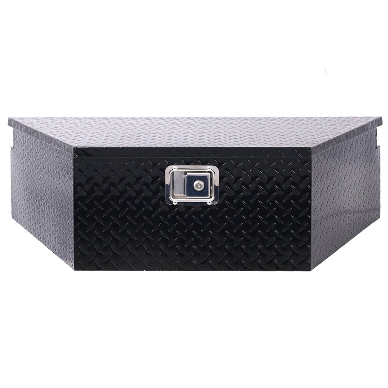 39 Inch Truck Box Aluminum Tool Box Heavy Duty w/Lock Keys 39×16.5×11.8inch–Black