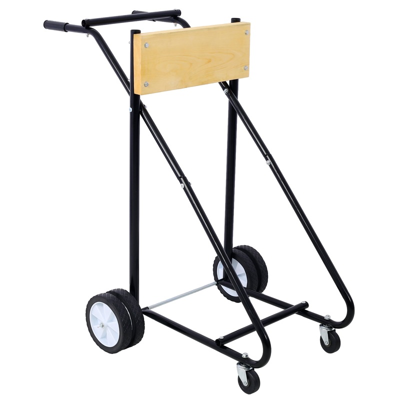 Motor Stand Engine Carrier Cart Dolly 315lbs Capacity w/Wheels Wood