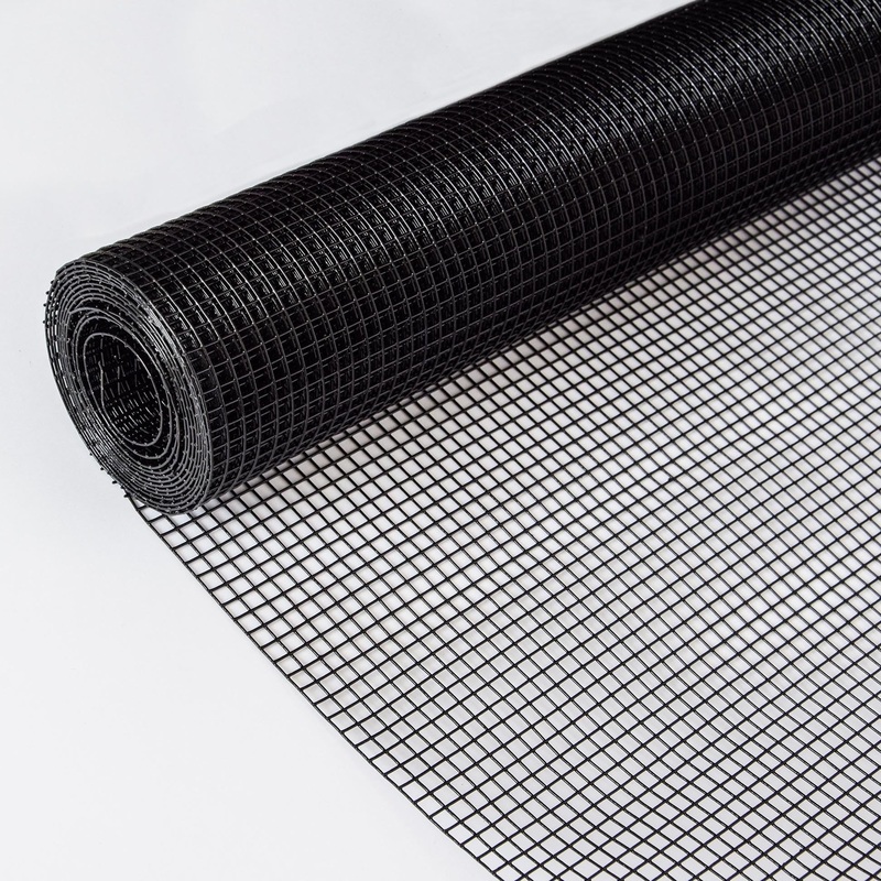 24 inch50 ft Black Vinyl Coated Hardware Cloth 21 Gauge 1/4 inch PVC Welded Wire Fence