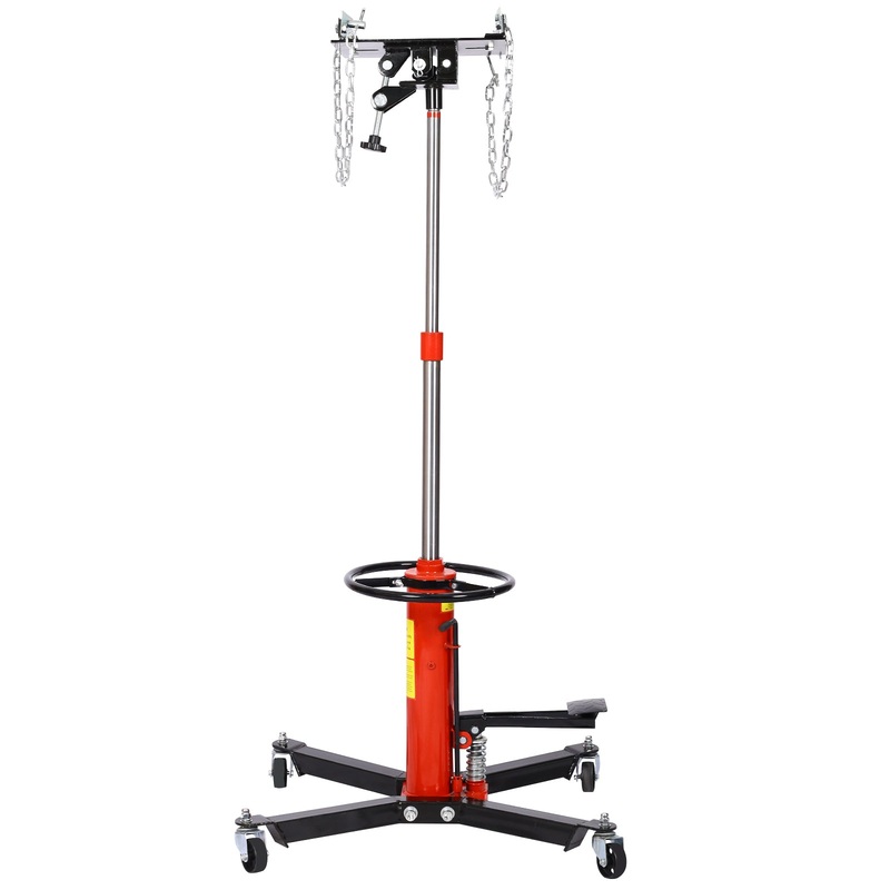1660lbs Hydraulic Transmission Jack 2 Stage w/ 360 for Car Lift 0.75 Ton
