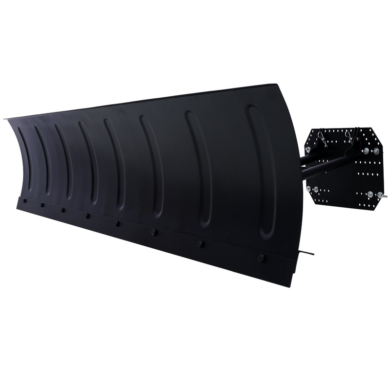 72in Universal ATV/UTV Snow Plow Kit Plow System Steel Blade Complete Mount Package Black