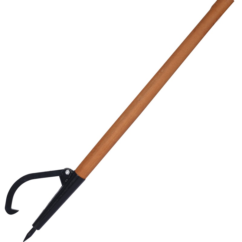 Log Peavy 49 Wood Loging Tool Roller Cant Hook Wooden Handle