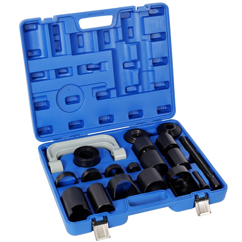 21PCS Heavy Duty Automotive Ball Joint Removal Tool Kit with Steel Construction and Blue Plastic Case