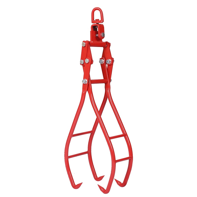 4 Claw Timber Log Lifting Logging Tongs Grabber Tong 36 Red