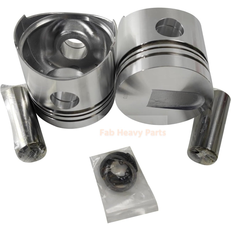 1 Piece Piston With Pin And Clips 34417-54100 Fits For Mitsubishi S4E-2 S6E-2 Engine Parts