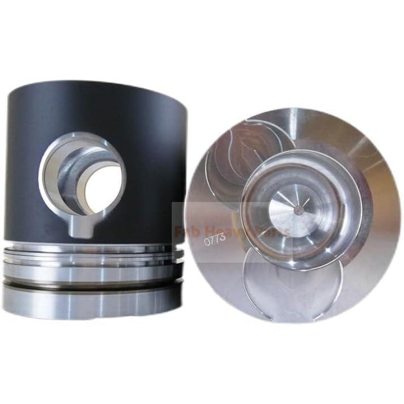 1 Piece Piston With Pin And Clips 65.02501-0773 Fits For Doosan DE12 Engine Parts