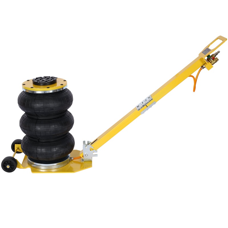 3T Triple Bag Air Jack Pneumatic Jack 3 bag Lifting 16in Capacity 6600lbs–Yellow