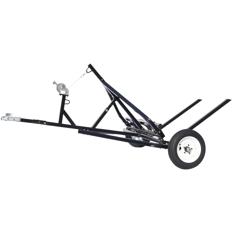 Adjustable Bale Mover ATV UTV Truck Universal Round Hay Trailer 1500lbs Capacity