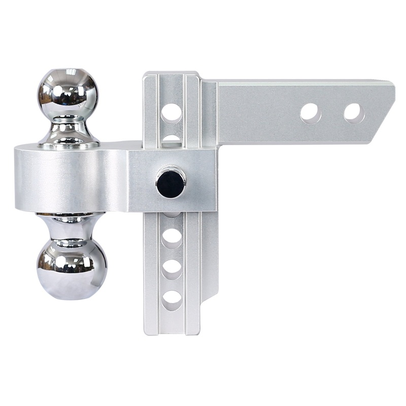 Alu Adjustable Trailer Drop Hitch 2 inch Receiver 6 inch 10,000lbs Capacity
