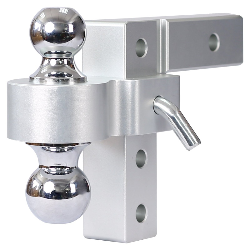 Alu Adjustable Trailer Drop Hitch 2 inch Receiver 6 inch