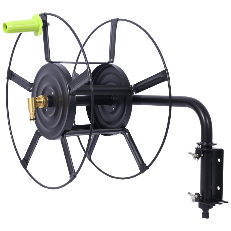 Swivel Hose Reel Wall Mount 180 Degree Pivot Hanger Great Heavy Duty Steel