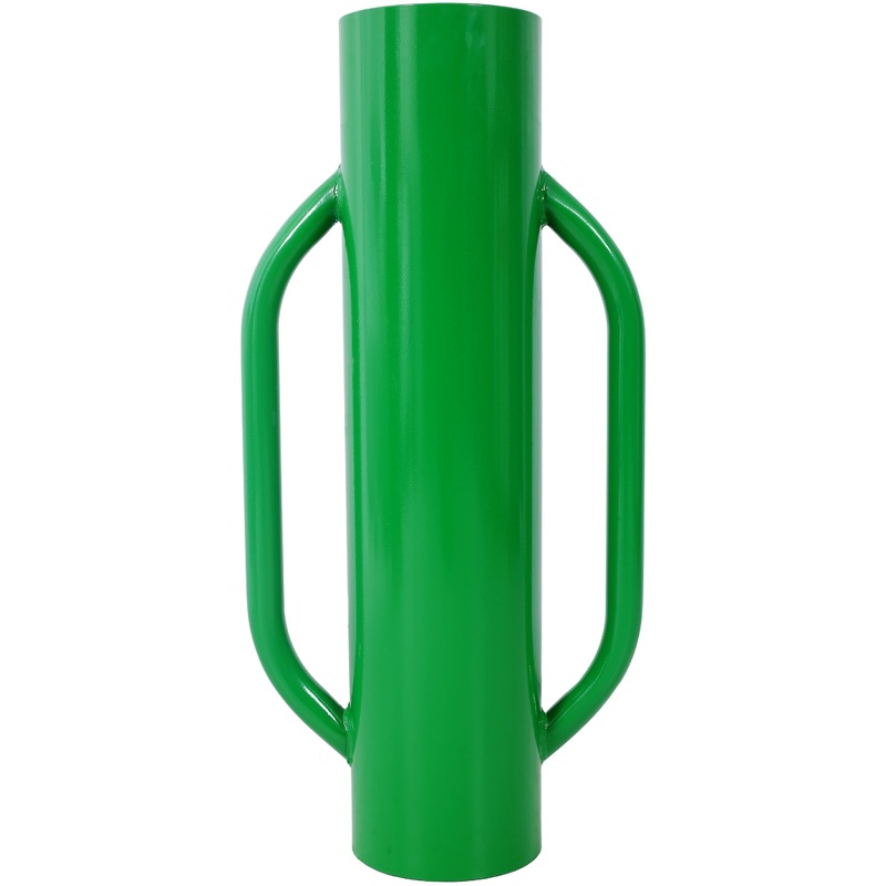 37LB Metal Iron Fence Post Driver with Handle Heavy Duty T Post Pounder Rammer–Green
