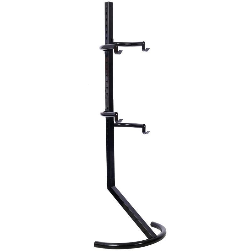 Bike Rack 2-Bike Garage Wall Indoor Bicycle Storage Stand–Black