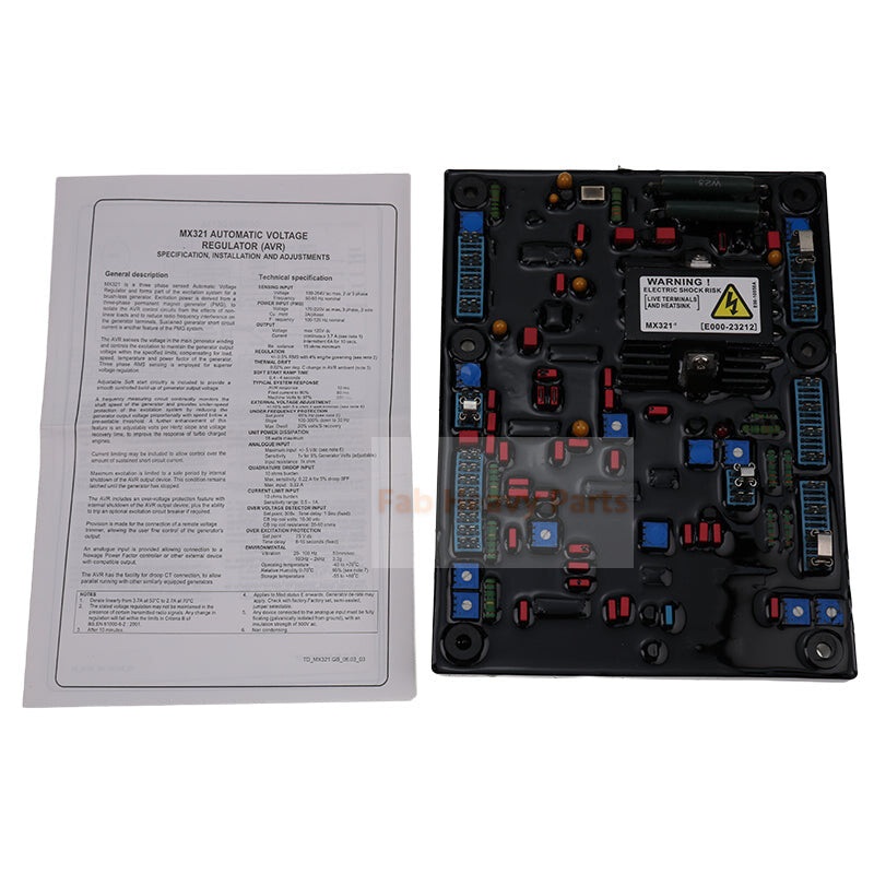 Automatic Voltage Regulator AVR MX321-2 for Stamford Generator Genset Parts