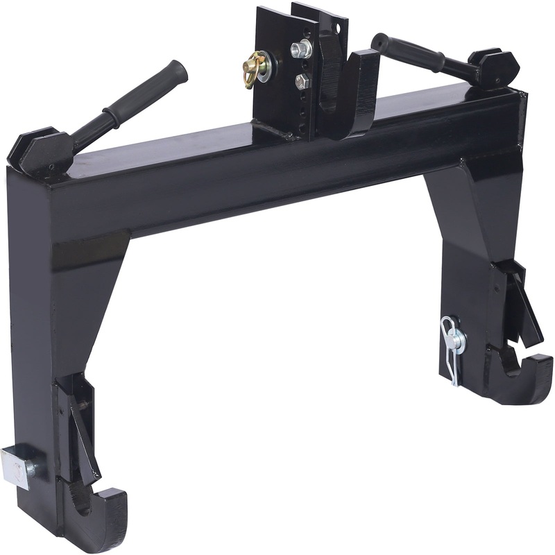 Tractor Quick Hitch 3-Point Capacity 3000 LBS– Black