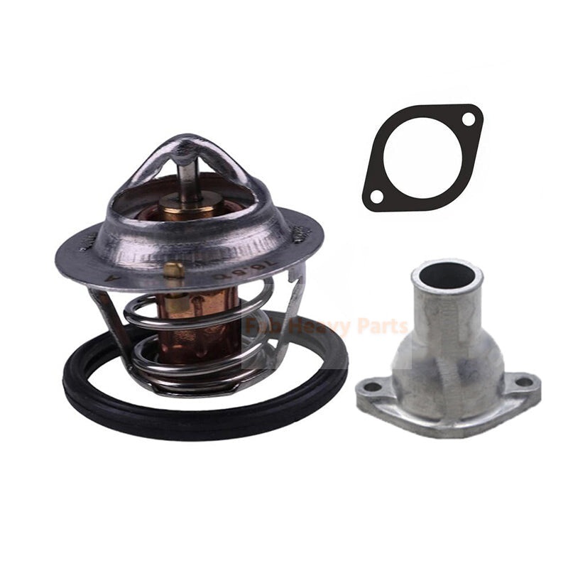 Thermostat Kit & Water Outlet Pipe 8971606540 8943259561 8971690151 for Hitachi EX27U EX27UNA EX30U EX35U EX35UNA EX50U LX20-2 LX20-3