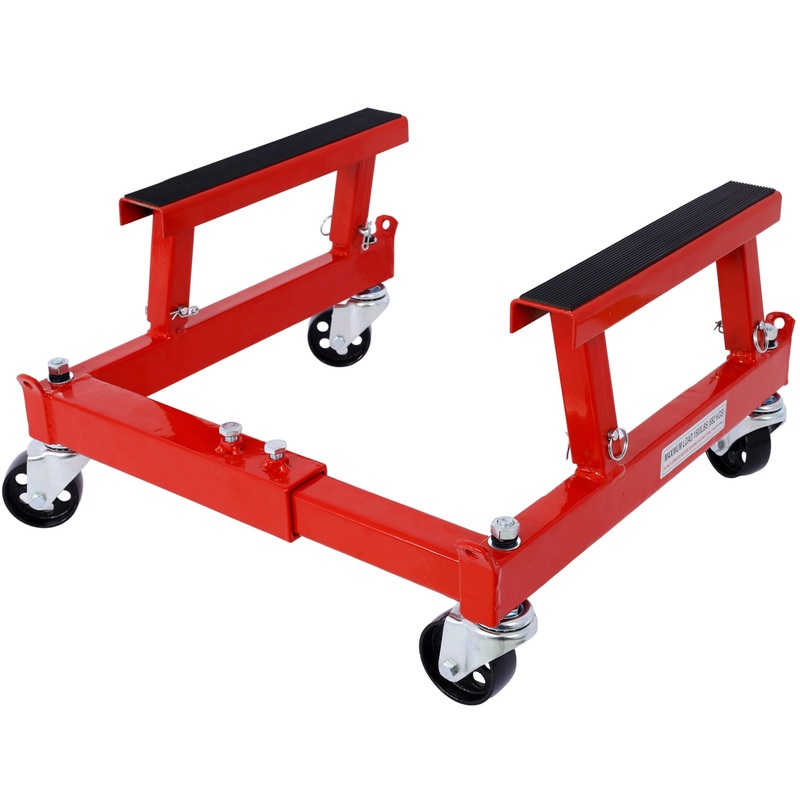 ATV Motorcycle Engine Cradle Dolly 1500lbs–Red