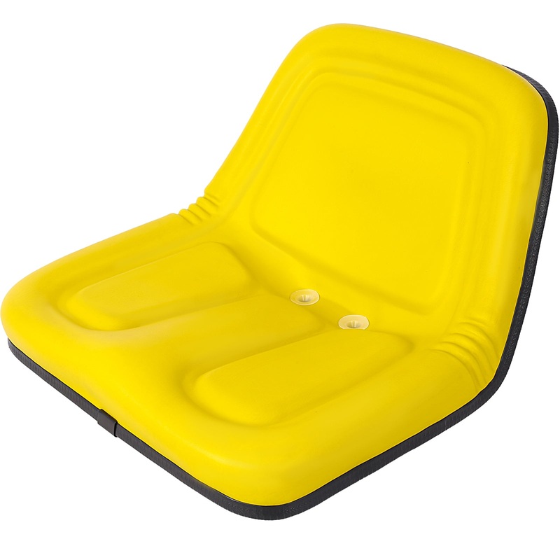 Deluxe Mower Tractor Seat with Slide–Yellow