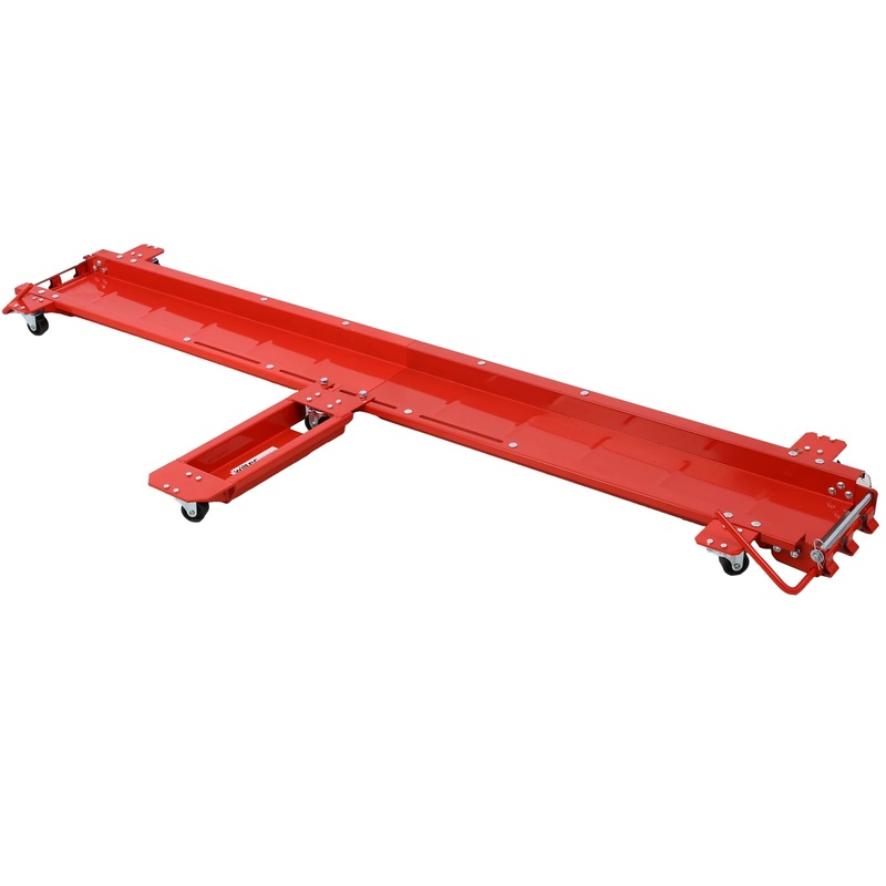 Motorcycle Dolly 1250 lbs. Capacity Widow Cruiser-Dolly Steel–Red