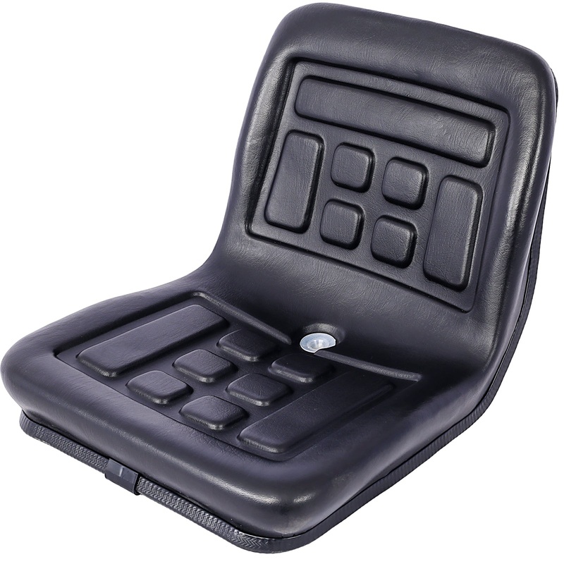 Universal Tractor Seat with a Drain Hole Thickly-Padded Horizontally Adjustable–Black